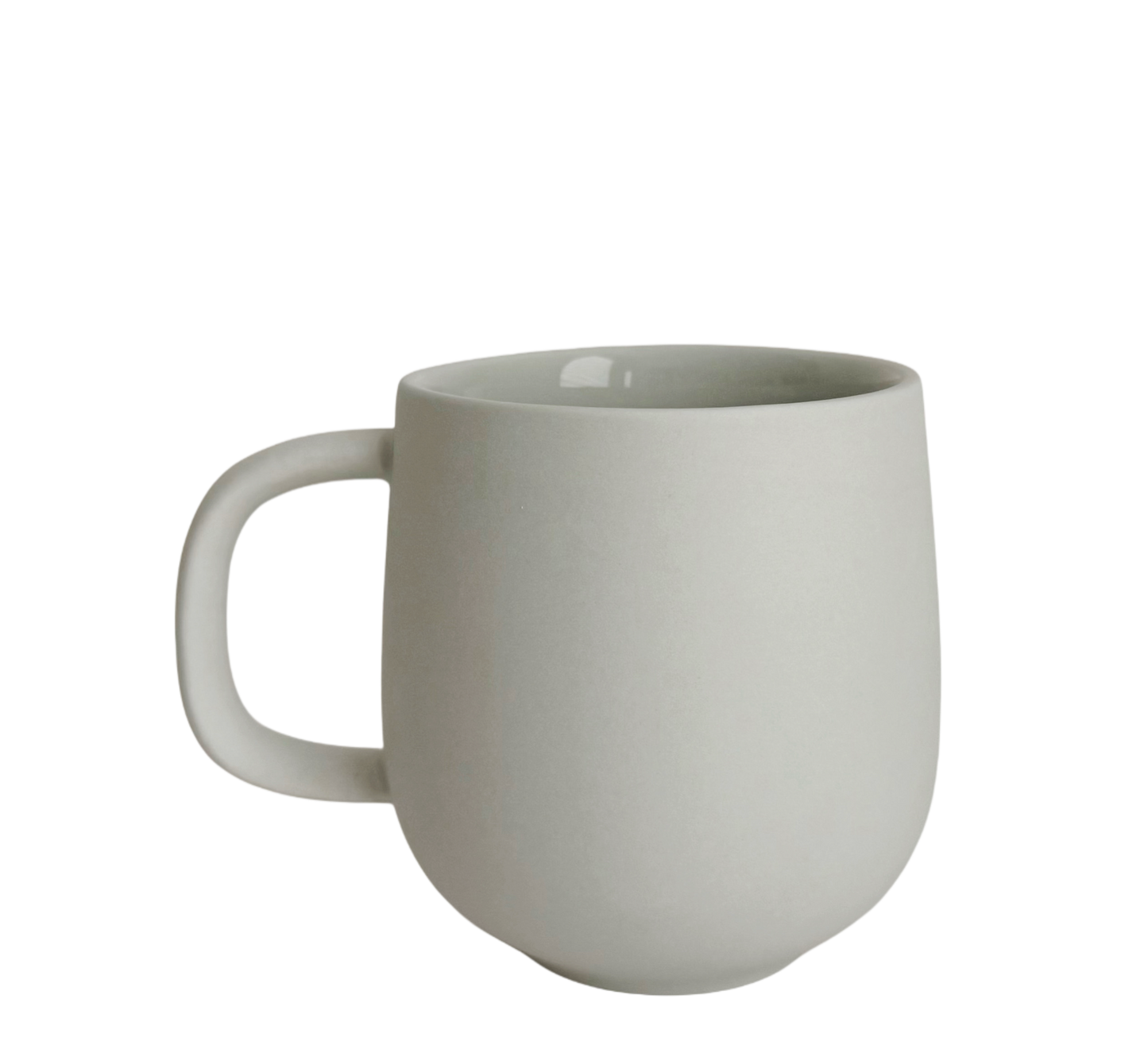 Handmade Nordic Mug: Matte Gray Stoneware Tea Mug (11.8oz/350ml)