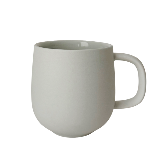 Handmade Nordic Mug: Matte Gray Stoneware Tea Mug (11.8oz/350ml)