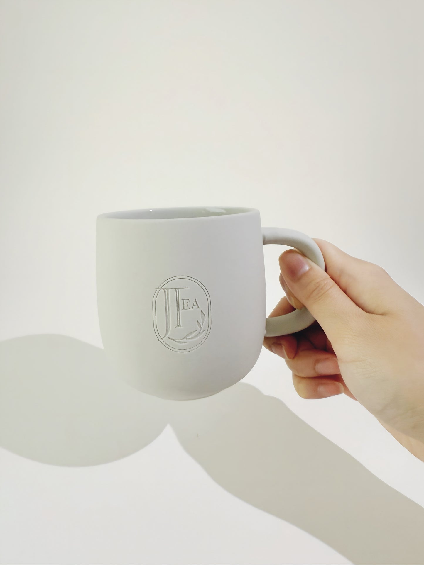 Handmade Nordic Mug: Matte Gray Stoneware Tea Mug (11.8oz/350ml)