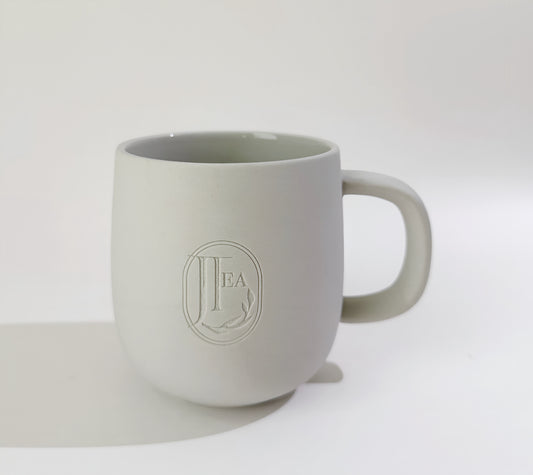 Handmade Nordic Mug: Matte Gray Stoneware Tea Mug (11.8oz/350ml)