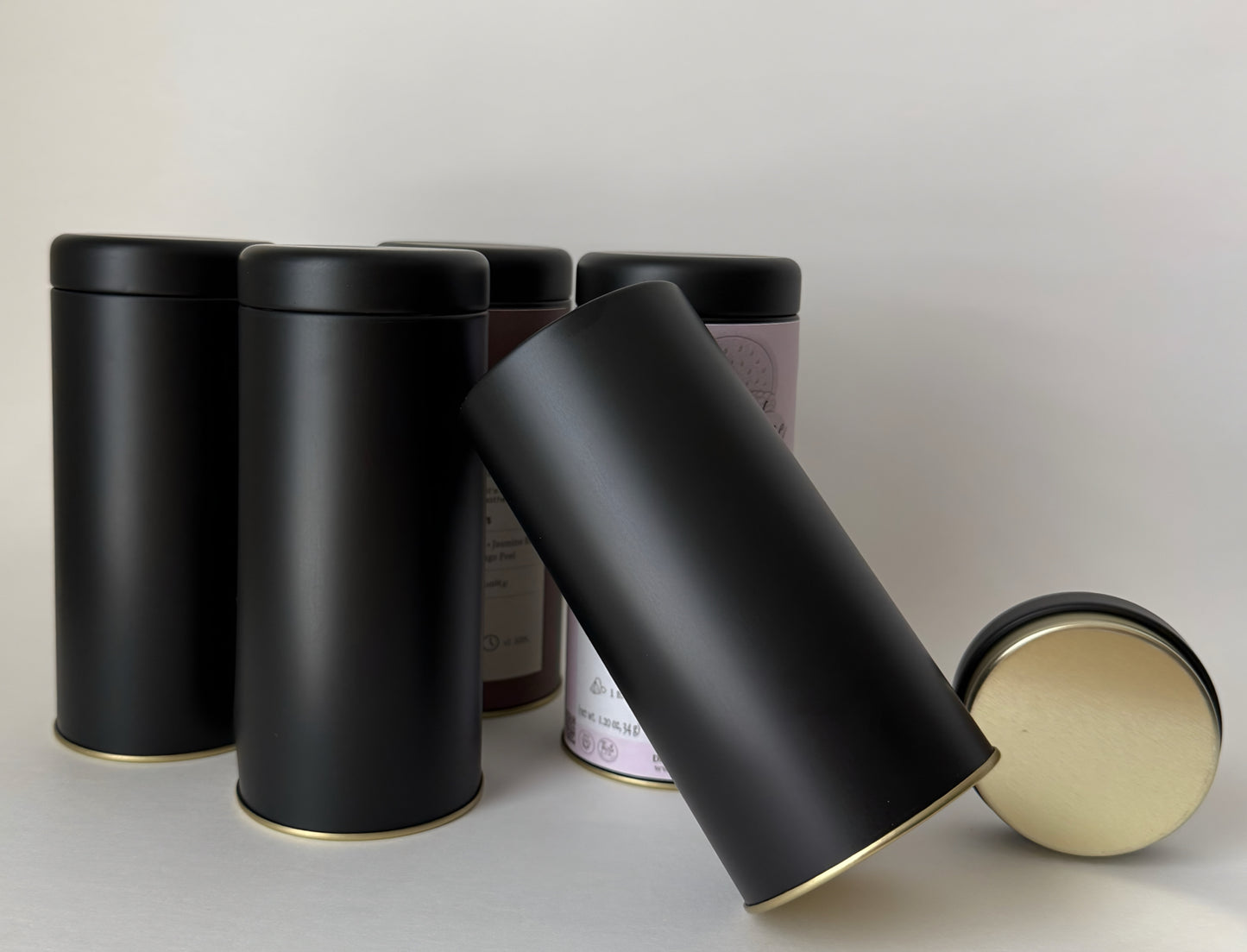 Airtight Metal Tea Canister: Food-Safe Spice Jar, 4 oz