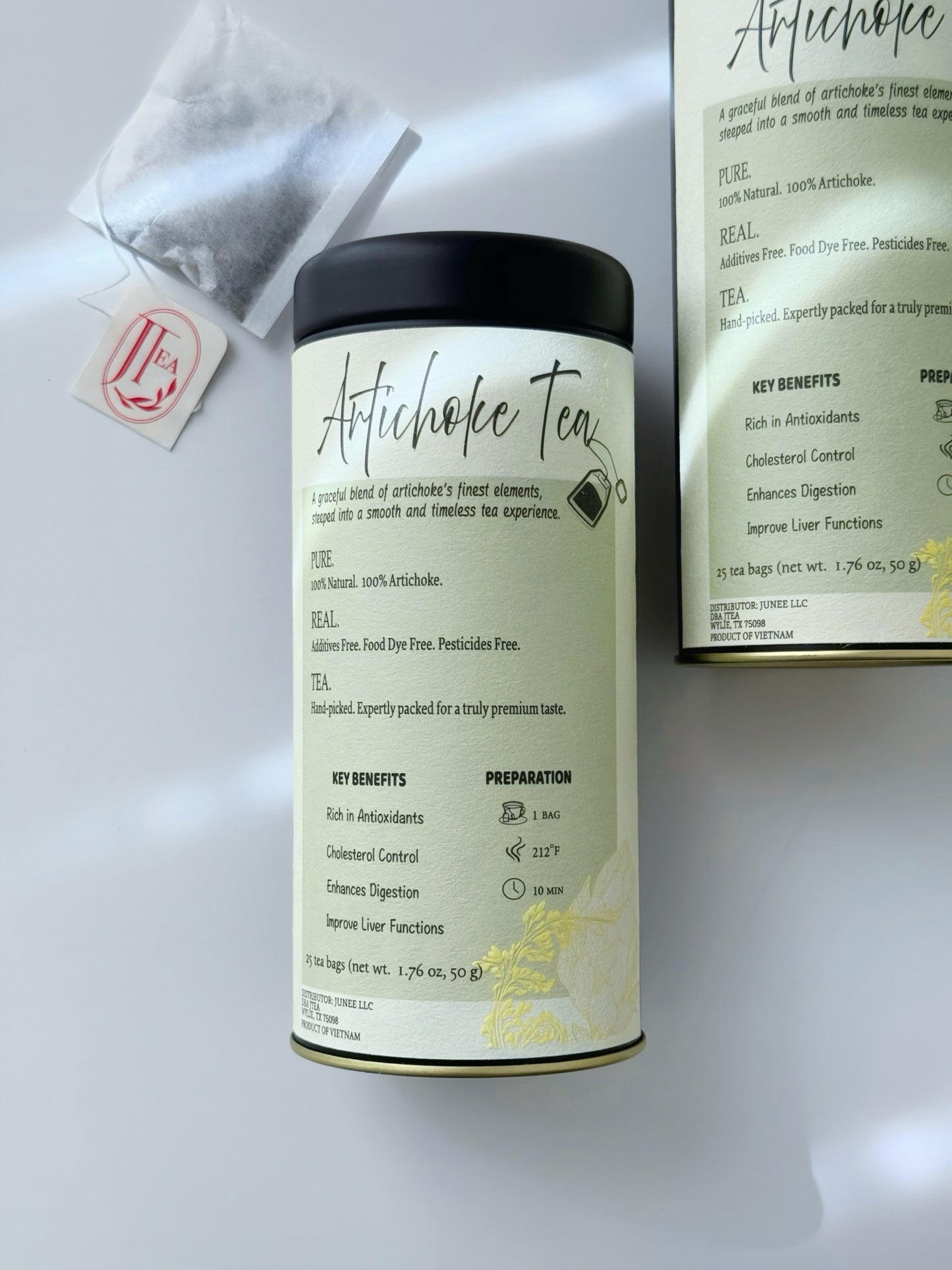 Artichoke Tea Bags – 25 Count in Reusable Tin