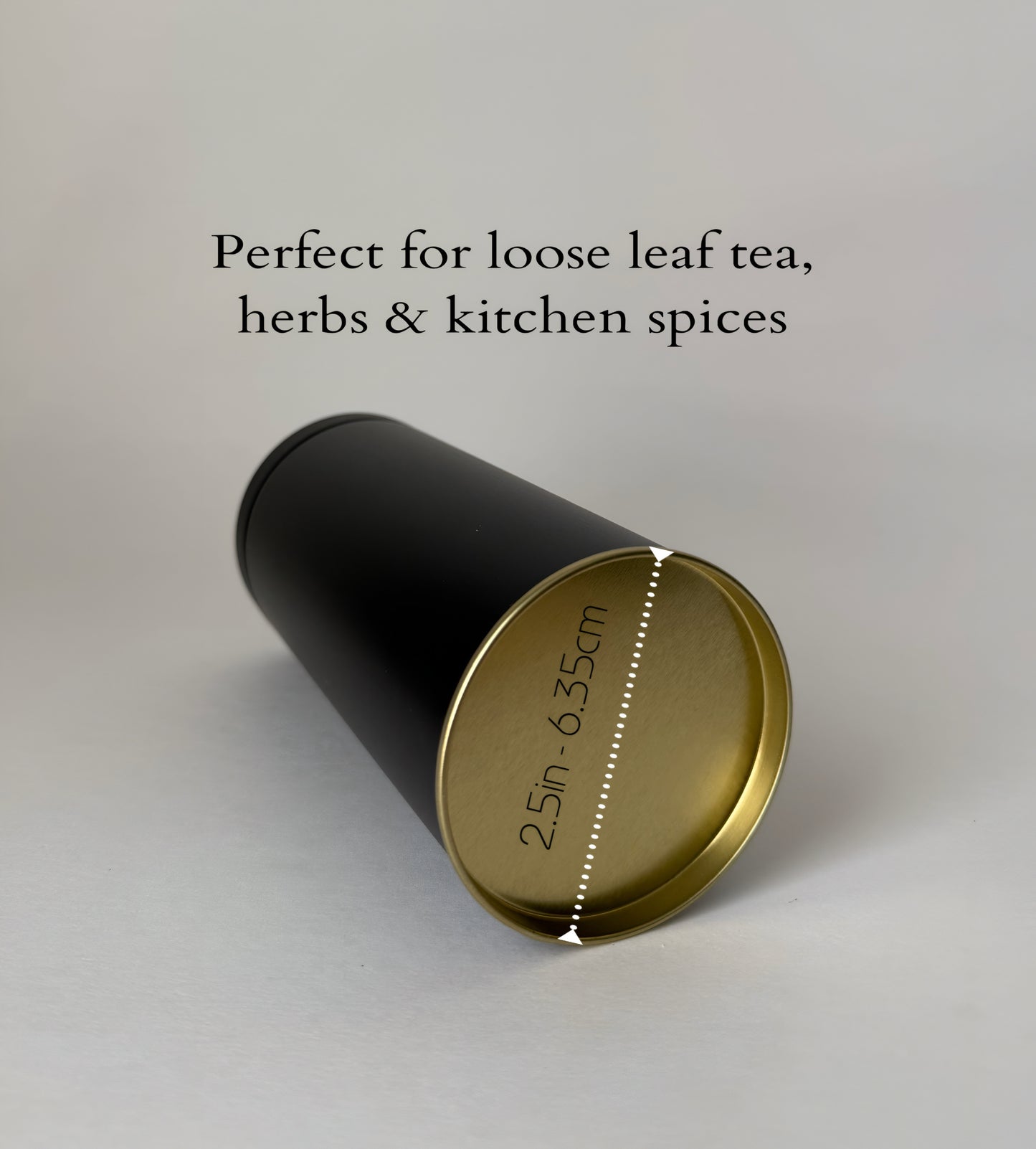 Airtight Metal Tea Canister: Food-Safe Spice Jar, 4 oz