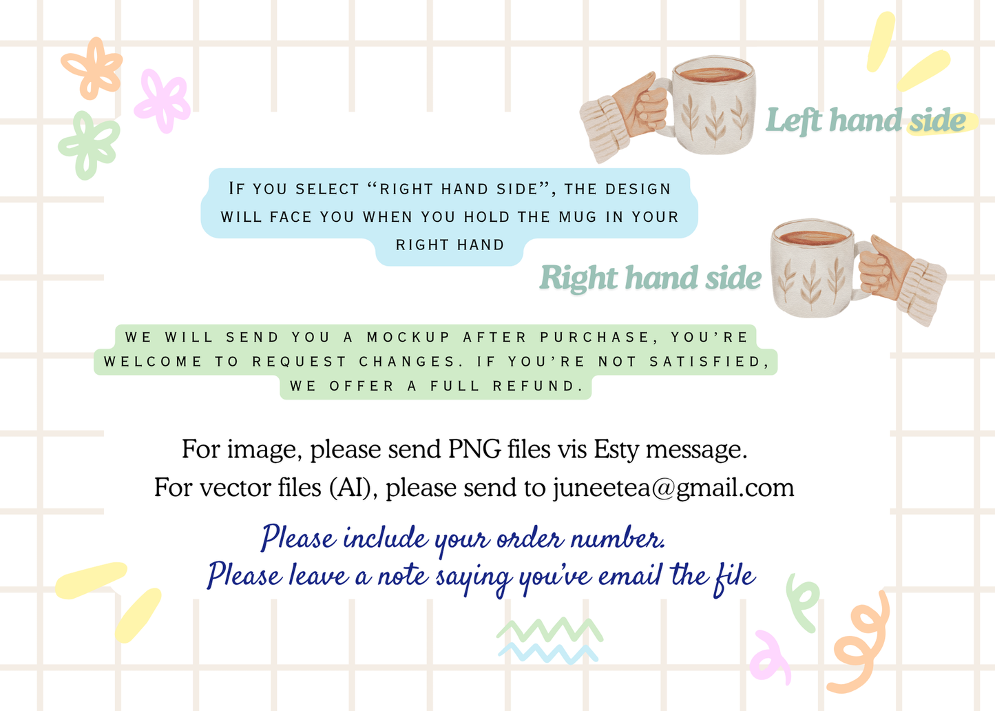 Custom Ceramic Portrait Mug: Personalized Pet or Message, Handmade Pottery